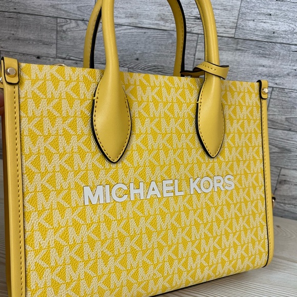 Michael Kors Small Golden Yellow Mirella Tote and wallet - Picture 6 of 14